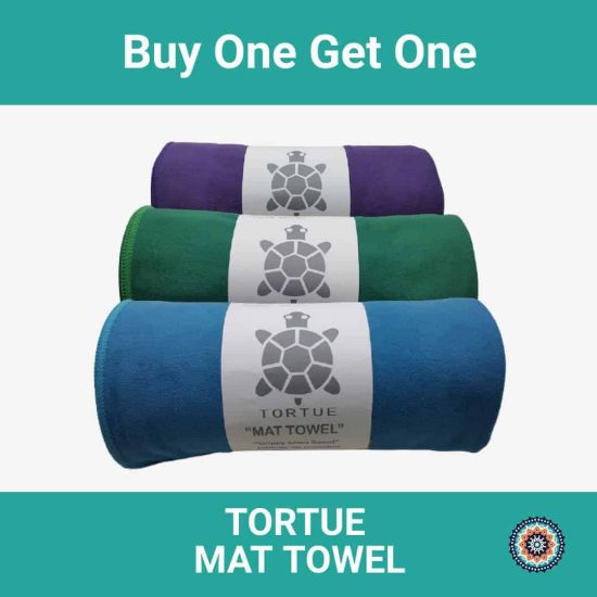tortue mat towel - buy one get one - perlengkapan yoga